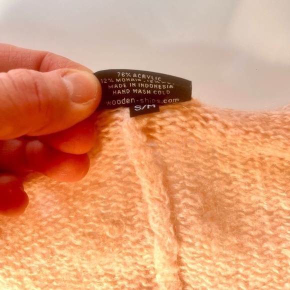 WOODEN SHIPS PEACH KNIT SLOUCHY SWEATER - Picture 3 of 5